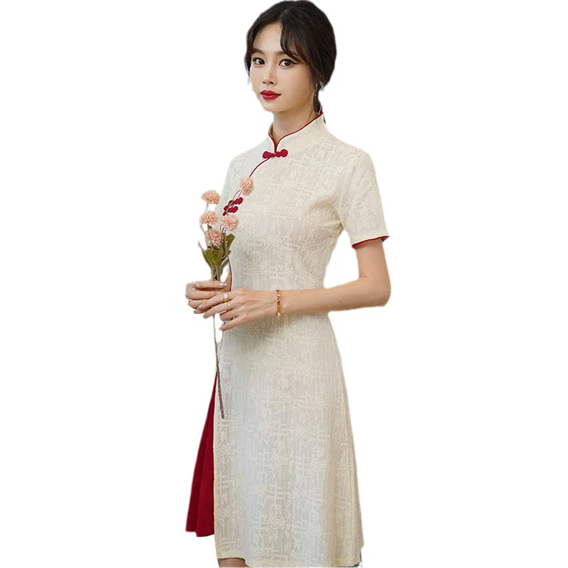 Women's Clothes Cheongsam Hanfu Zen Tea Art Clothes 2022 Chinese Style Summer Modern Improved Young Dress
Women's Clothes Cheongsam Hanfu Zen Tea Art Clothes 2022 Chinese Style Summer Modern Improved Young Dress
