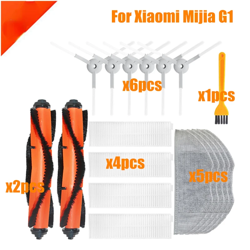 Main Brush Hepa Filter Mop Cloth for Xiaomi Mijia Mi Robot Vacuum-Mop Essential G1 Robot Vacuum Cleaner Parts Accessories MJSTG1
Main Brush Hepa Filter Mop Cloth for Xiaomi Mijia Mi Robot Vacuum-Mop Essential G1 Robot Vacuum Cleaner Parts Accessories MJSTG1