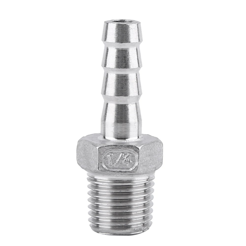 Durable Stainless Steel Male Thread Pipe Fitting Barb Hose Tail Connector Fuel (1/4"x8mm) Barb Adapter Barb Adapter Barb
Durable Stainless Steel Male Thread Pipe Fitting Barb Hose Tail Connector Fuel (1/4"x8mm) Barb Adapter Barb Adapter Barb