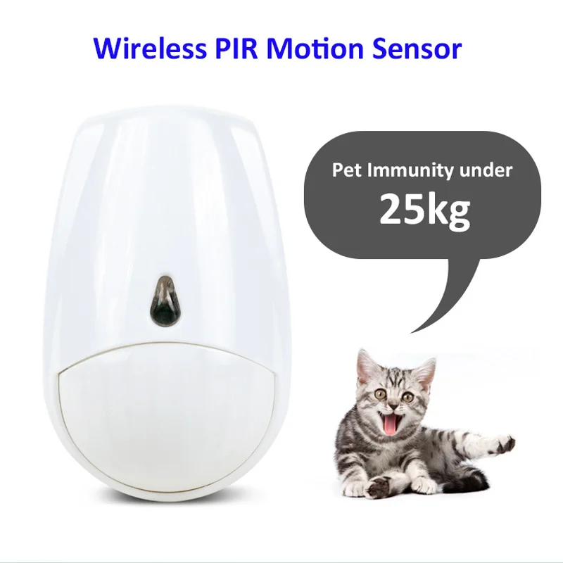 

433MHz Wireless Anti-theft Alarm Pir Motion Sensor Indoor Pet Immunity 25KG Infrared Detector for Focus Alarm ST-IIIB ST-VGT