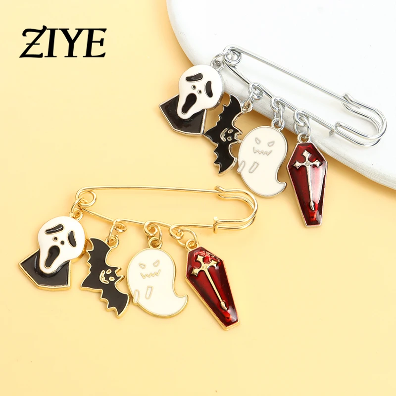 Fashion Gothic Bat Ghost Enamel Pins Brooch Cartoon Crosses Coffin Paperclip Brooches Trendy Women Man Jewelry Accessories Gifts
Fashion Gothic Bat Ghost Enamel Pins Brooch Cartoon Crosses Coffin Paperclip Brooches Trendy Women Man Jewelry Accessories Gifts