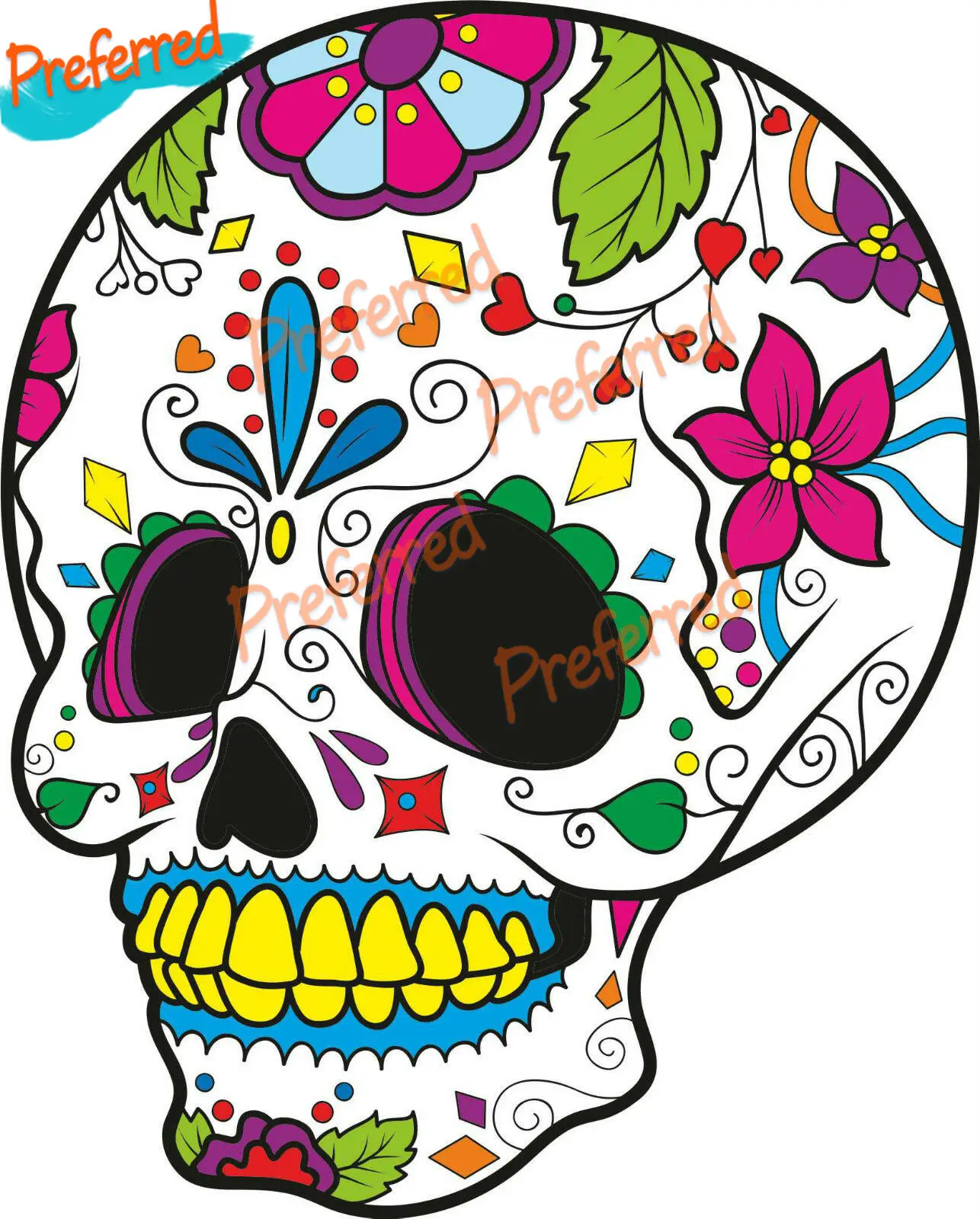 Sugar Skull Vinyl Exterior Car Decals Mexican Day of The Dead Graphicsv Vinyl Cover Scratches Waterproof PVC
Sugar Skull Vinyl Exterior Car Decals Mexican Day of The Dead Graphicsv Vinyl Cover Scratches Waterproof PVC