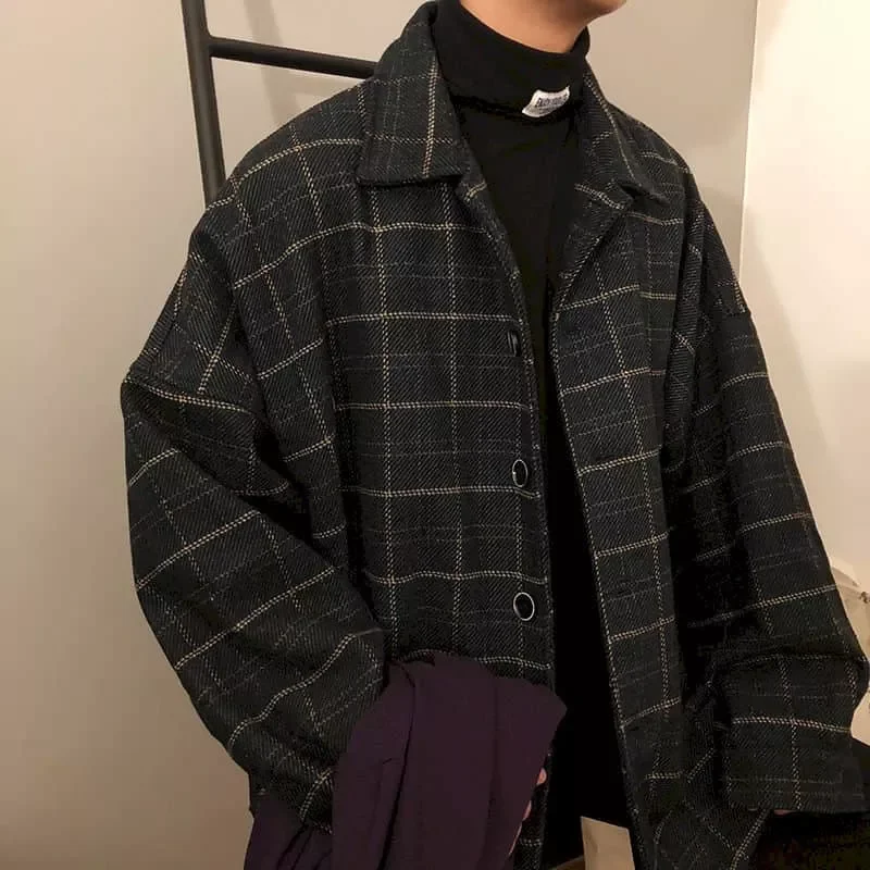 NEW IN street plaid jacket men's autumn and winter thickening Korean loose student Hong Kong style chic retro Temperament j
NEW IN street plaid jacket men's autumn and winter thickening Korean loose student Hong Kong style chic retro Temperament j