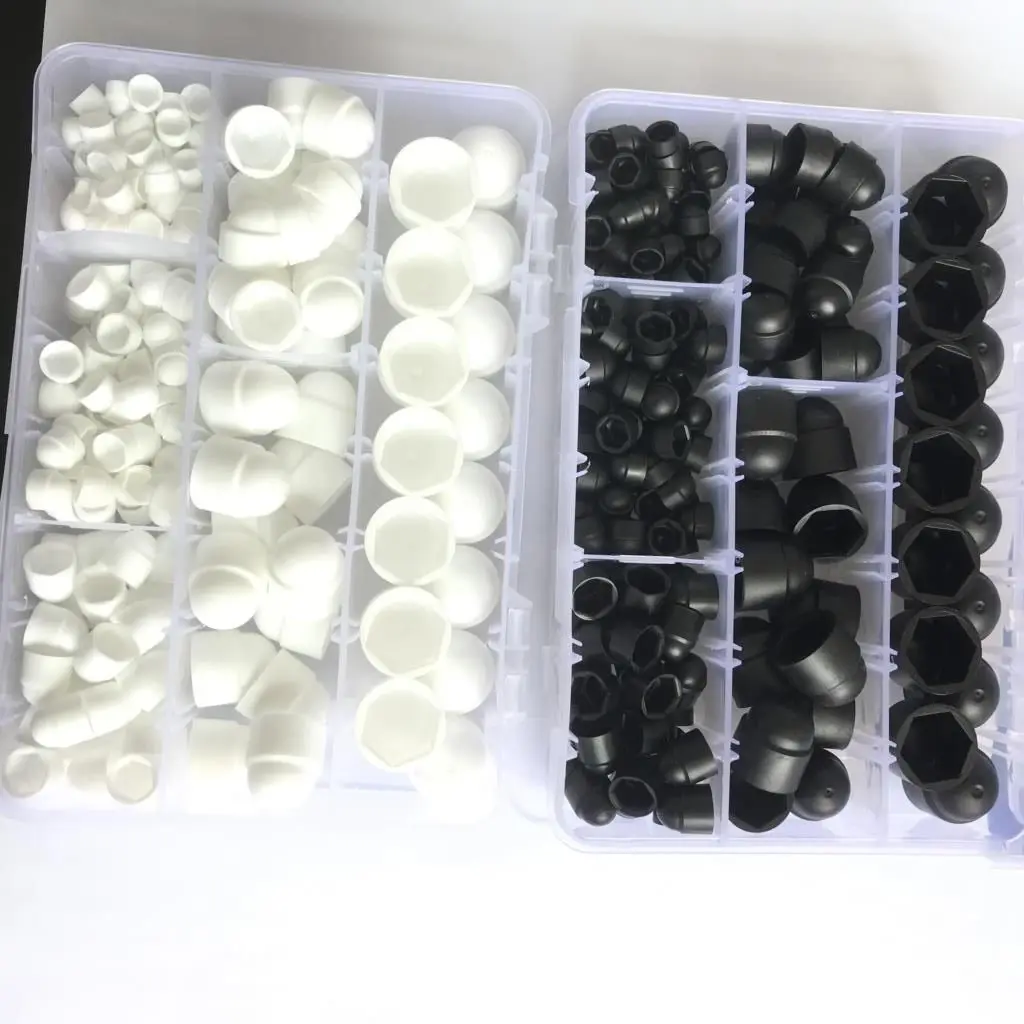 197Pcs M4 M5 M6 M8 M10 M12 Black White Dome Protection Cap Covers Exposed Hexagon Plastic PE Nut Bolt For Car Motorcycle Tools
197Pcs M4 M5 M6 M8 M10 M12 Black White Dome Protection Cap Covers Exposed Hexagon Plastic PE Nut Bolt For Car Motorcycle Tools