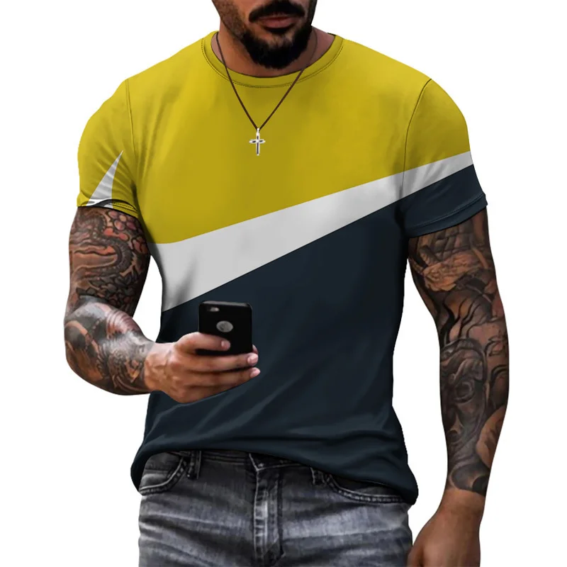 Men Daily Casual Breathable T-shirts Clothes Handsome Man Summer New Style Sports Design Models Sewing Printed Short Sleeve
Men Daily Casual Breathable T-shirts Clothes Handsome Man Summer New Style Sports Design Models Sewing Printed Short Sleeve