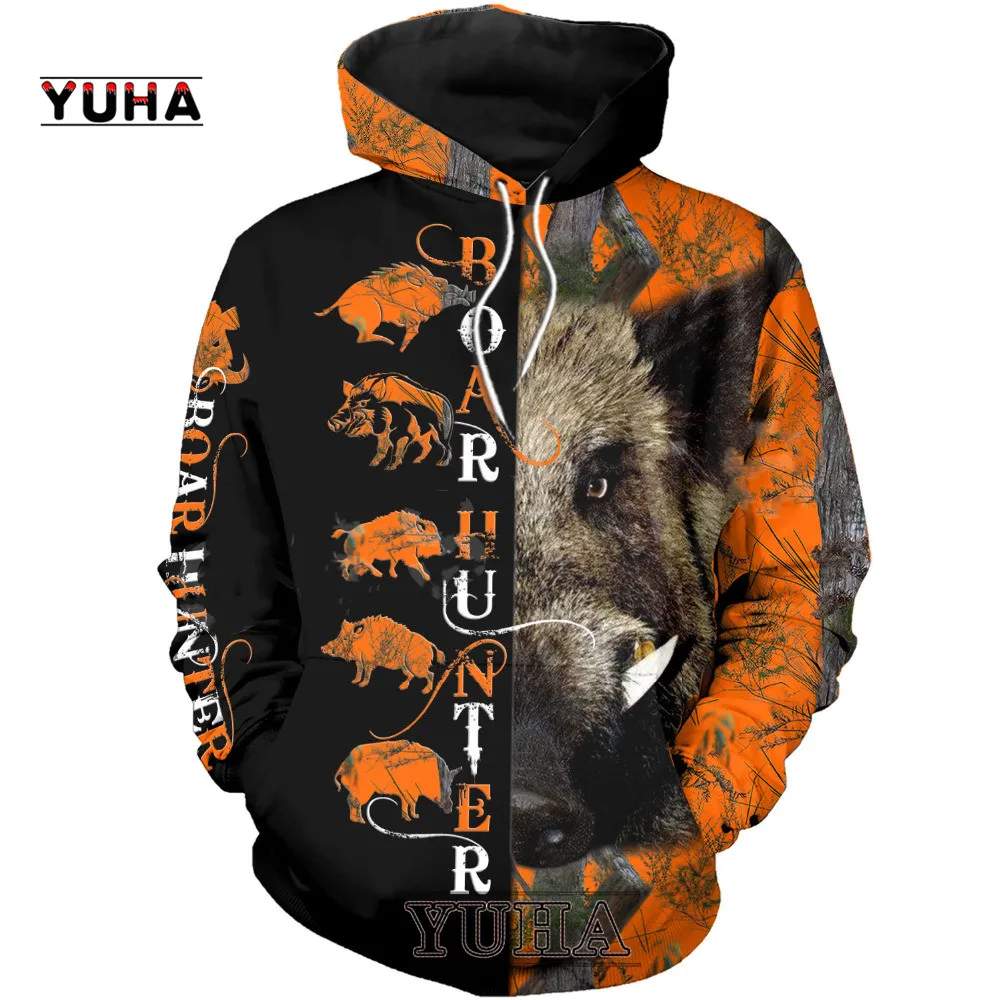 

2023 New Newest Boar Hunter Animal Hunting Camo Tattoo 3DPrint Pullover Newfashion Streetwear Sweatshirts/Hoodies