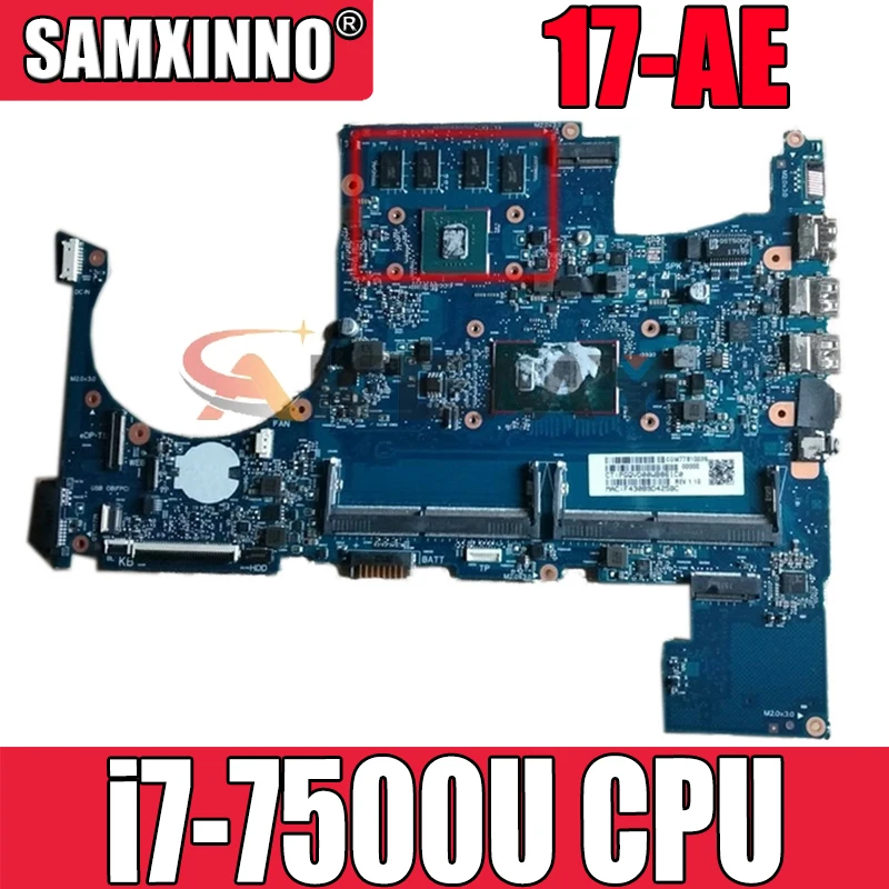 For HP Envy 17-AE 17-Ae015NA i7-7500U 925396-001 925396-501Motherboard Mainboard P/N 925396-601 100% Working
For HP Envy 17-AE 17-Ae015NA i7-7500U 925396-001 925396-501Motherboard Mainboard P/N 925396-601 100% Working