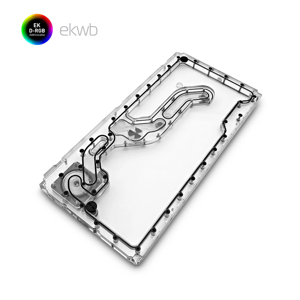 EK-Classic DP Front PC-O11D D-RGB + SPC PWM Lianli Bauhaus Передняя пластина Водного Канала дефлектор