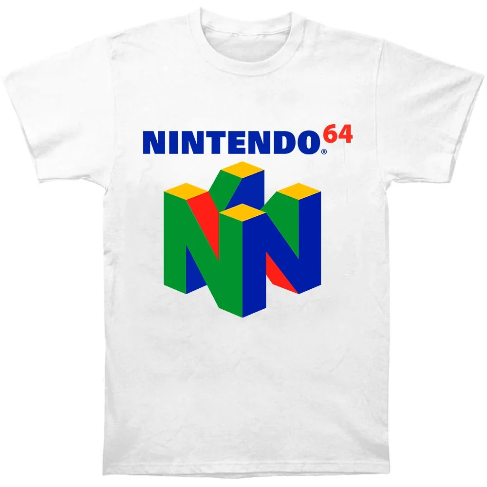 Футболка с логотипом Nintendo N64, черная Повседневная футболка, топы в стиле хип-хоп, модная брендовая футболка
Футболка с логотипом Nintendo N64, черная Повседневная футболка, топы в стиле хип-хоп, модная брендовая футболка