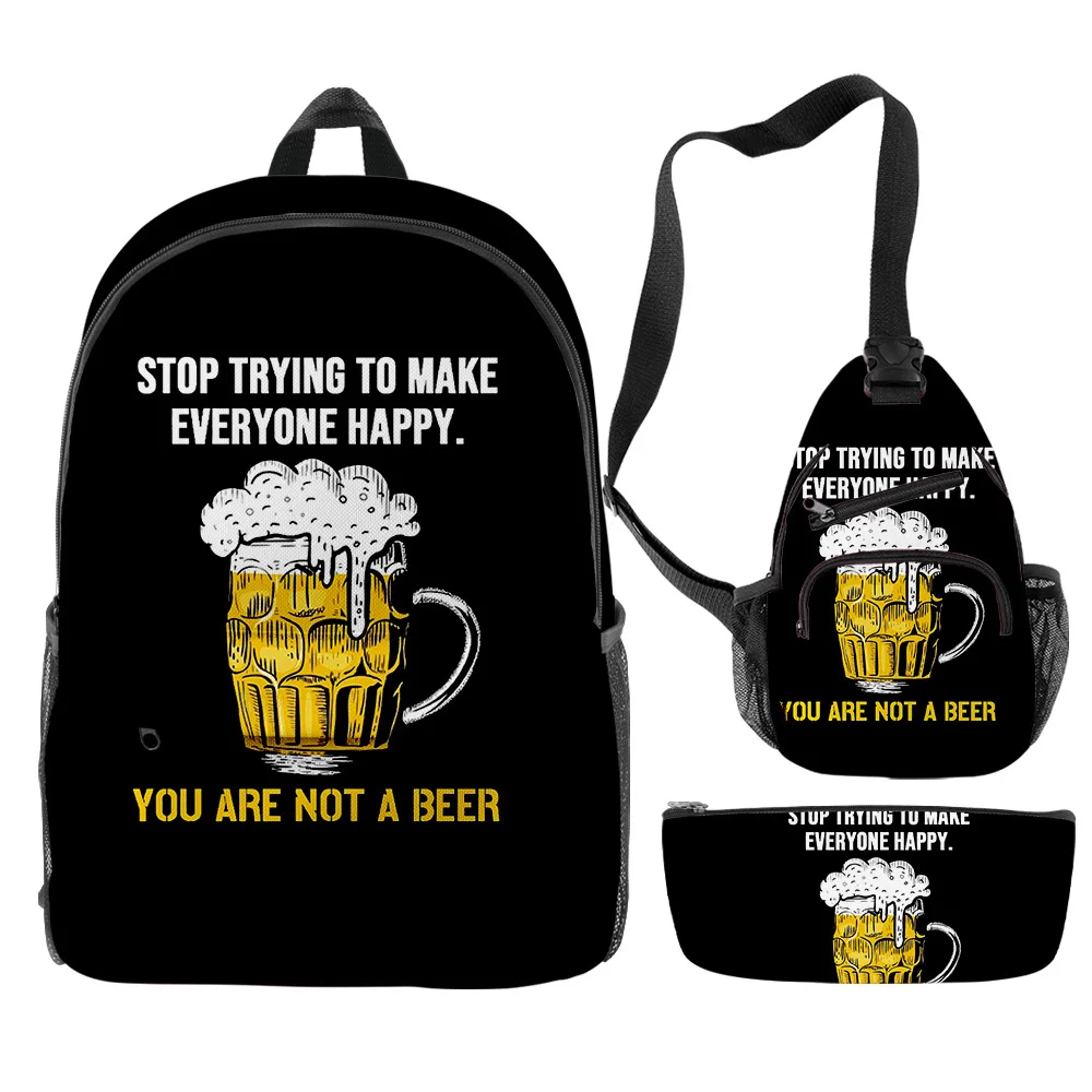 Popular Cartoon Funny Beer 3pcs/Set Backpack 3D Print School Student Bookbag Anime Laptop Daypack Chest Bag Pencil Case
Popular Cartoon Funny Beer 3pcs/Set Backpack 3D Print School Student Bookbag Anime Laptop Daypack Chest Bag Pencil Case