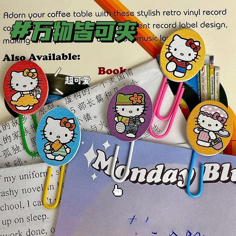 10Pcs Kawaii Paper Clip Sanrio Hellokittys Note Photo Clip Bookmark Clip Cartoon Anime Pin Folder Office Supplies Gifts for kids
10Pcs Kawaii Paper Clip Sanrio Hellokittys Note Photo Clip Bookmark Clip Cartoon Anime Pin Folder Office Supplies Gifts for kids