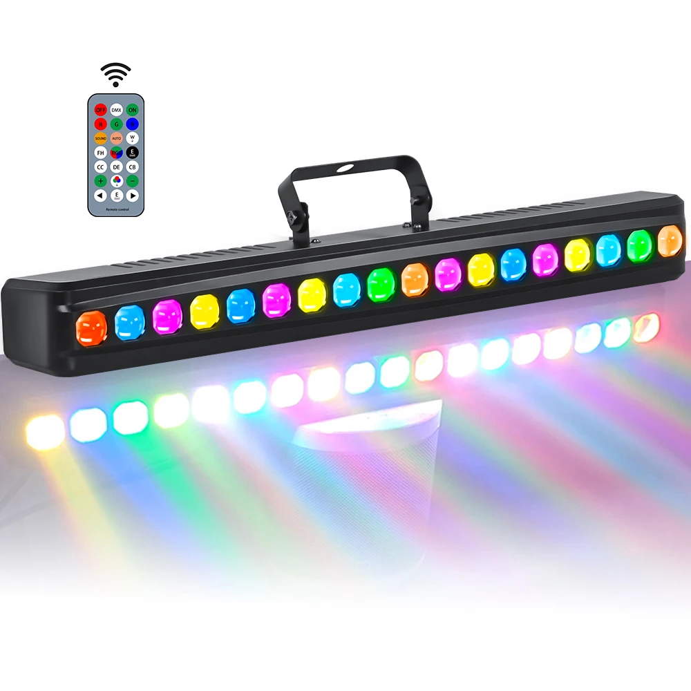 Полноцветная светодиодная завеса RGB 18x3 Вт, светодиодный клубный светильник, сценический светильник DMX, барный светильник, диско-эффект DJ, стробоскопы, с пультом дистанционного управления 
Полноцветная светодиодная завеса RGB 18x3 Вт, светодиодный клубный светильник, сценический светильник DMX, барный светильник, диско-эффект DJ, стробоскопы, с пультом дистанционного управления