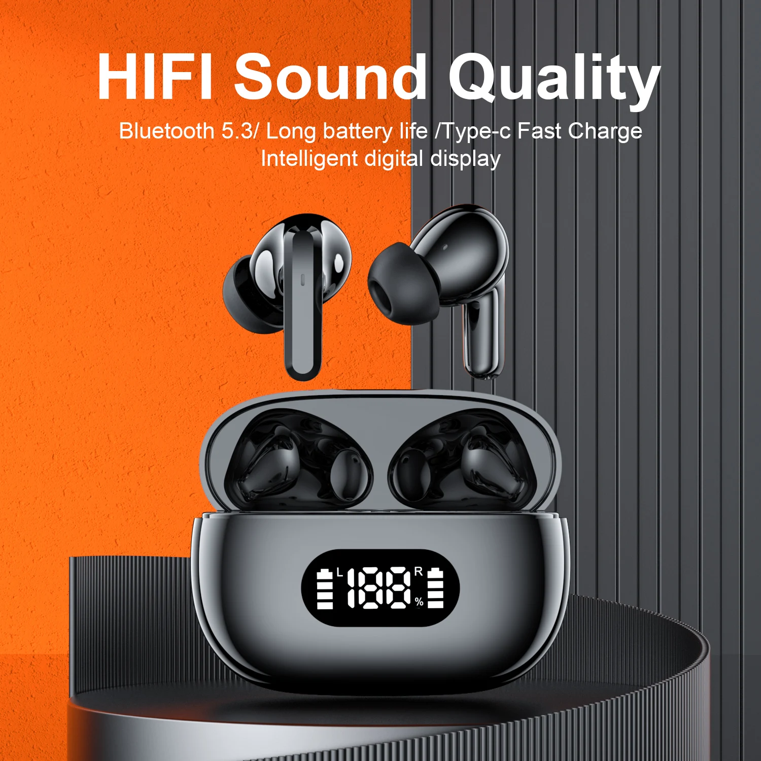 New Wireless Bluetooth Headset Bluetooth Earphones with Charging Case Touch Control Bluetooth 5.3 Headphones with Power Display
New Wireless Bluetooth Headset Bluetooth Earphones with Charging Case Touch Control Bluetooth 5.3 Headphones with Power Display