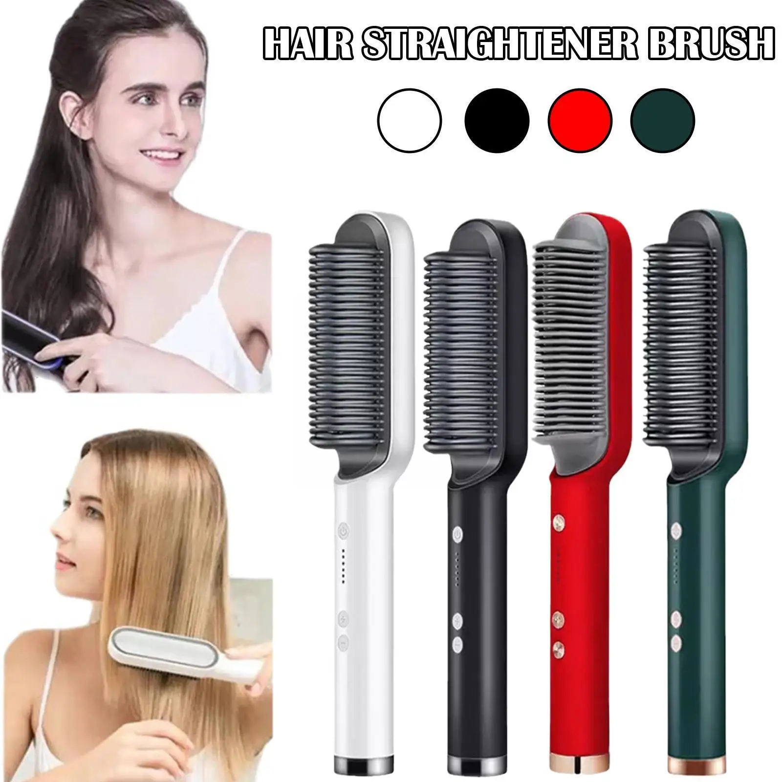 Hair Straightener Brush Hair Straightening Iron With Brush Styling Dryer Straightener Built-in Electric Portable Hair Comb I4k5
Hair Straightener Brush Hair Straightening Iron With Brush Styling Dryer Straightener Built-in Electric Portable Hair Comb I4k5