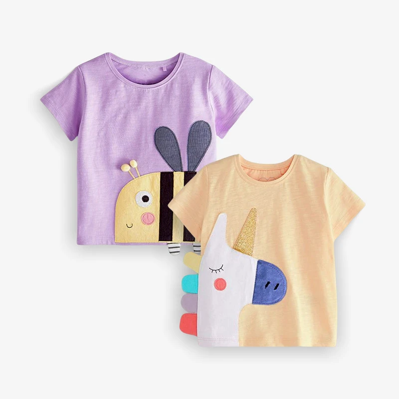 2023 Summer Girl Cotton T-shirt Short Sleeves Children Clothes knit Little Bees Lovely for Baby Girls Kids 2 to 7 Years
2023 Summer Girl Cotton T-shirt Short Sleeves Children Clothes knit Little Bees Lovely for Baby Girls Kids 2 to 7 Years