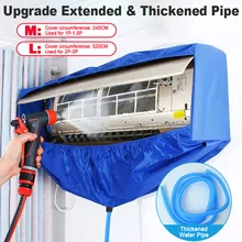 Air Conditioner Cover Clean Air Conditioning Protective Dust Cover Wall Mounted Washing Clean Tool With Water Pipe for 1-3P
