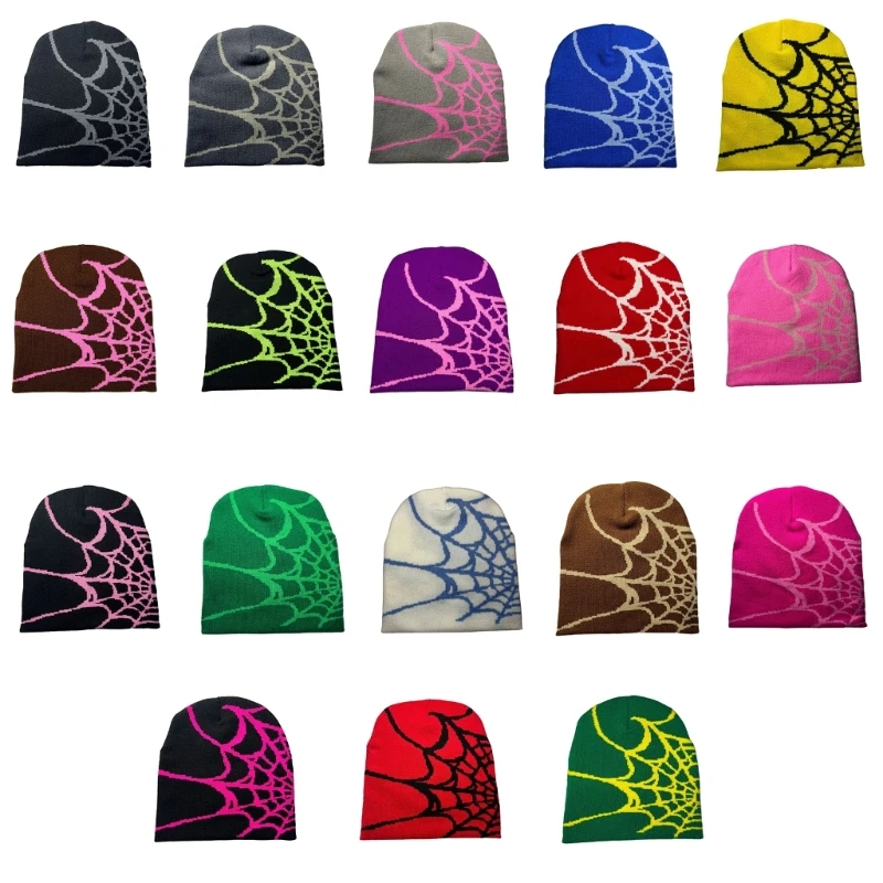 21 Colors Y2K Style Spider Web Skullies Beanie Caps Novelty Fashion Crochet Knitted Hat For Women Men Couples Skull Printing Cap
21 Colors Y2K Style Spider Web Skullies Beanie Caps Novelty Fashion Crochet Knitted Hat For Women Men Couples Skull Printing Cap