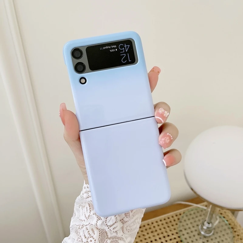 Luxury Candy Color Gloss Gradient Pearlescent Glitter Phone Case For Galaxy Z Flip 3 5G Case Z Flip 3 4 Shockproof Hard PC Cover
Luxury Candy Color Gloss Gradient Pearlescent Glitter Phone Case For Galaxy Z Flip 3 5G Case Z Flip 3 4 Shockproof Hard PC Cover