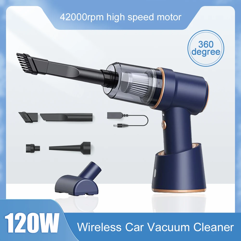 Cordless Car Vacuum Cleaner Powerful 4000PA Suction Rechargeable Compressed Air Duster Cleaning Tool HEPA Filter For Car Home
Cordless Car Vacuum Cleaner Powerful 4000PA Suction Rechargeable Compressed Air Duster Cleaning Tool HEPA Filter For Car Home