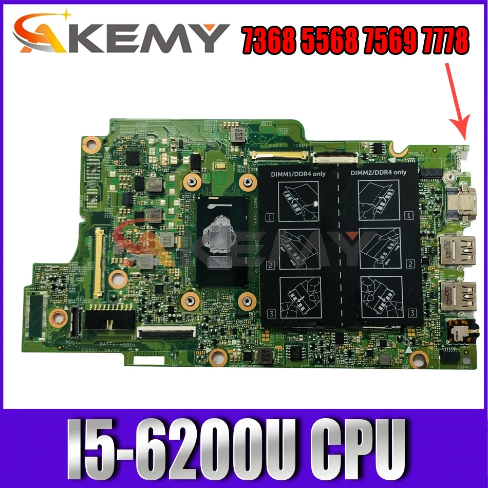 Абсолютно новая материнская плата для ноутбука Dell Inspiron 15368, 7368, 5568, 7569, 7778, 15296-1, X41DX, Φ YKP87, 100% протестирована
Абсолютно новая материнская плата для ноутбука Dell Inspiron 15368, 7368, 5568, 7569, 7778, 15296-1, X41DX, Φ YKP87, 100% протестирована