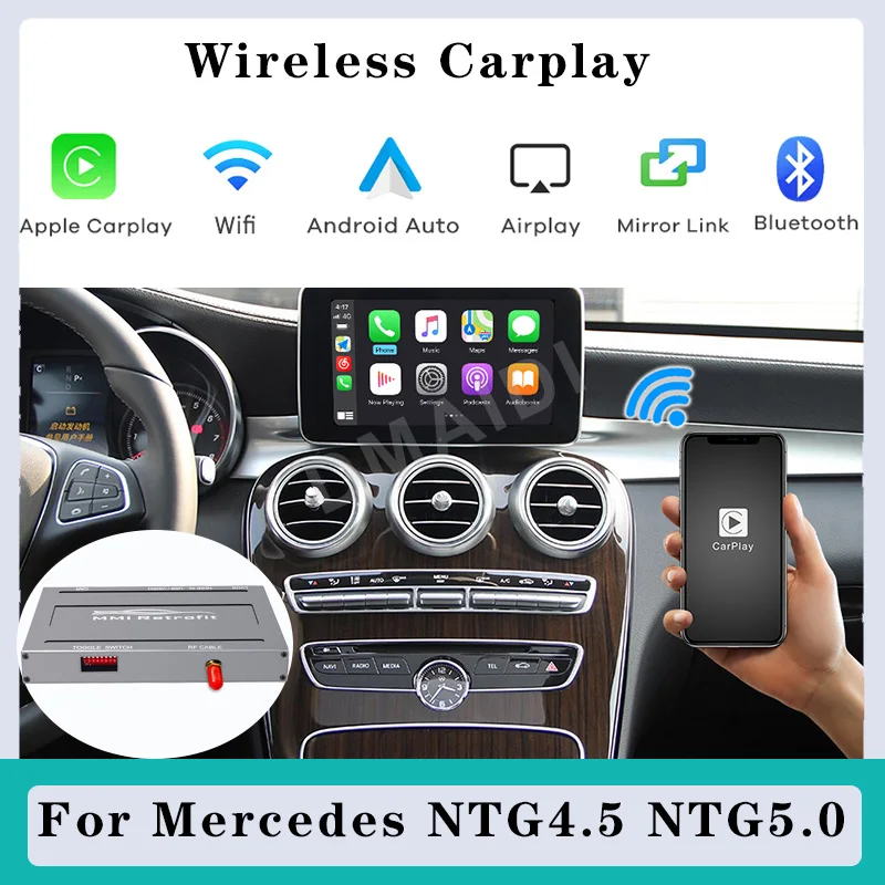 Wireless Apple Carplay Box Android Auto Module Decoder For Mercedes Benz A B C E CLS GLE GLA GLC GLK ML S Class NTG4.5 NTG5.0
Wireless Apple Carplay Box Android Auto Module Decoder For Mercedes Benz A B C E CLS GLE GLA GLC GLK ML S Class NTG4.5 NTG5.0
