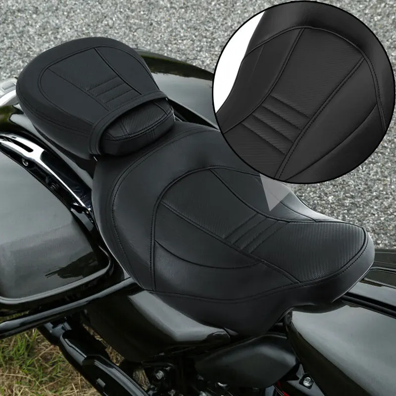 Motorcycle Driver Front Rear Passenger Two Up Seat Black For Harley Touring CVO Street Glide Road King Special Classic 1998-2008
Motorcycle Driver Front Rear Passenger Two Up Seat Black For Harley Touring CVO Street Glide Road King Special Classic 1998-2008