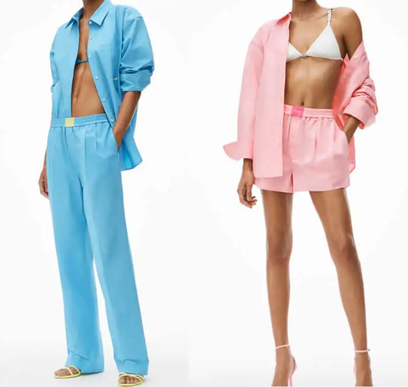 124290 124292 Fashion Trendy Luxury Design Women Spring Autumn Solid Color Loose Shirt Elastic Waist Shorts Wide Leg Pants Suit
124290 124292 Fashion Trendy Luxury Design Women Spring Autumn Solid Color Loose Shirt Elastic Waist Shorts Wide Leg Pants Suit