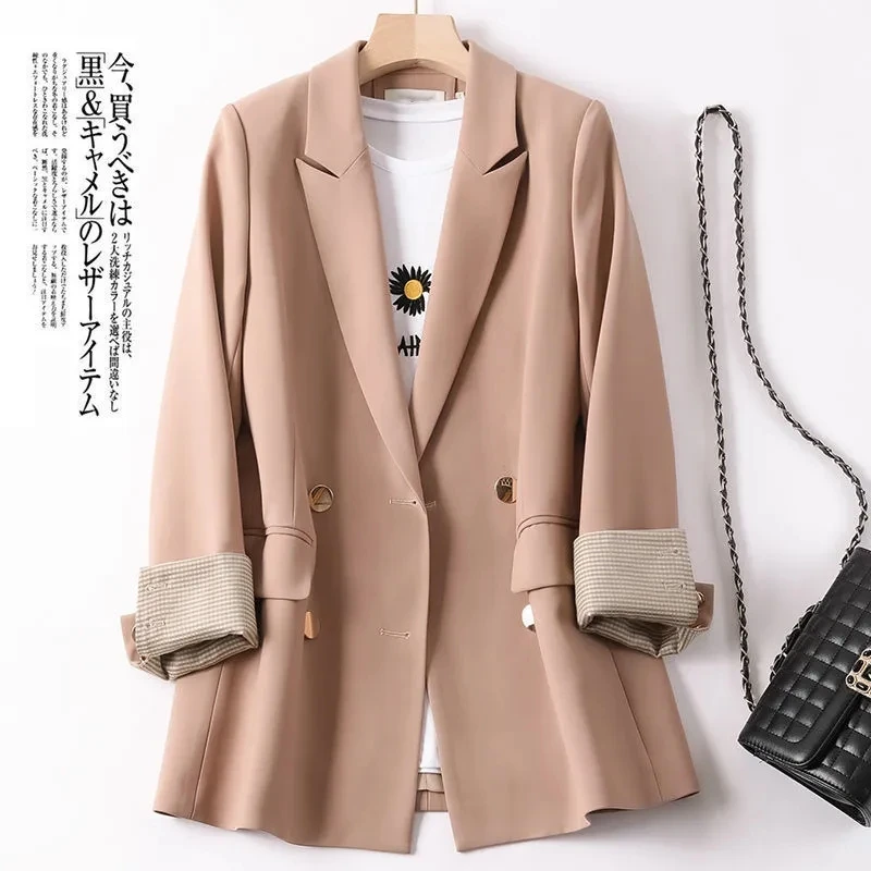2022 New Autumn Women Blazers All-match Workwear Females Fashion Loose Pockets Ladies Elegant Coats Blazer
2022 New Autumn Women Blazers All-match Workwear Females Fashion Loose Pockets Ladies Elegant Coats Blazer