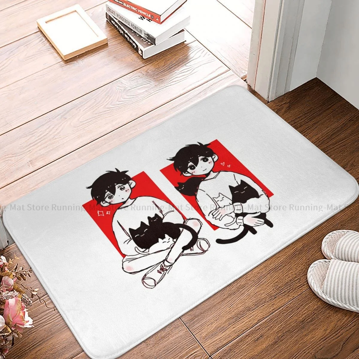 Omori Game Non-slip Doormat Red Living Room Bedroom Mat Outdoor Carpet Indoor Pattern Decor 
Omori Game Non-slip Doormat Red Living Room Bedroom Mat Outdoor Carpet Indoor Pattern Decor