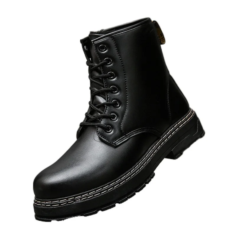 2021 Casual Fashion Winter New Plus Cotton Warm Boots High-top Trend Boots Thick Cotton Boots British Wind Men's Leather Boots
2021 Casual Fashion Winter New Plus Cotton Warm Boots High-top Trend Boots Thick Cotton Boots British Wind Men's Leather Boots