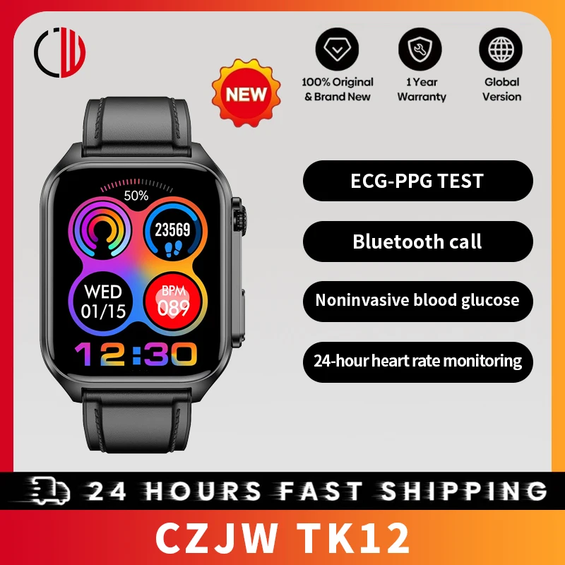 Смарт-часы CZJW 2023 ECG + PPG, неинвазивные спортивные часы с функцией измерения сахара в крови и пульсометром, HD Bluetooth, 1,96 дюйма, для мужчин и женщин
Смарт-часы CZJW 2023 ECG + PPG, неинвазивные спортивные часы с функцией измерения сахара в крови и пульсометром, HD Bluetooth, 1,96 дюйма, для мужчин и женщин