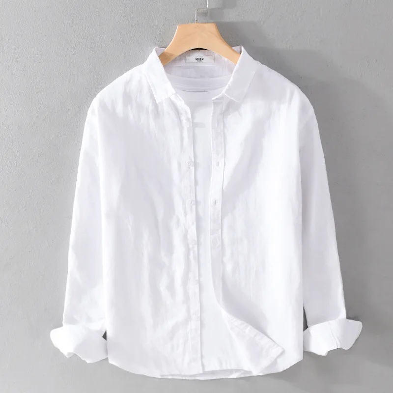 2023 Men's New Cotton Linen Long Sleeve Blouse White Art Versatile Casual Youth Linen Shirt
2023 Men's New Cotton Linen Long Sleeve Blouse White Art Versatile Casual Youth Linen Shirt