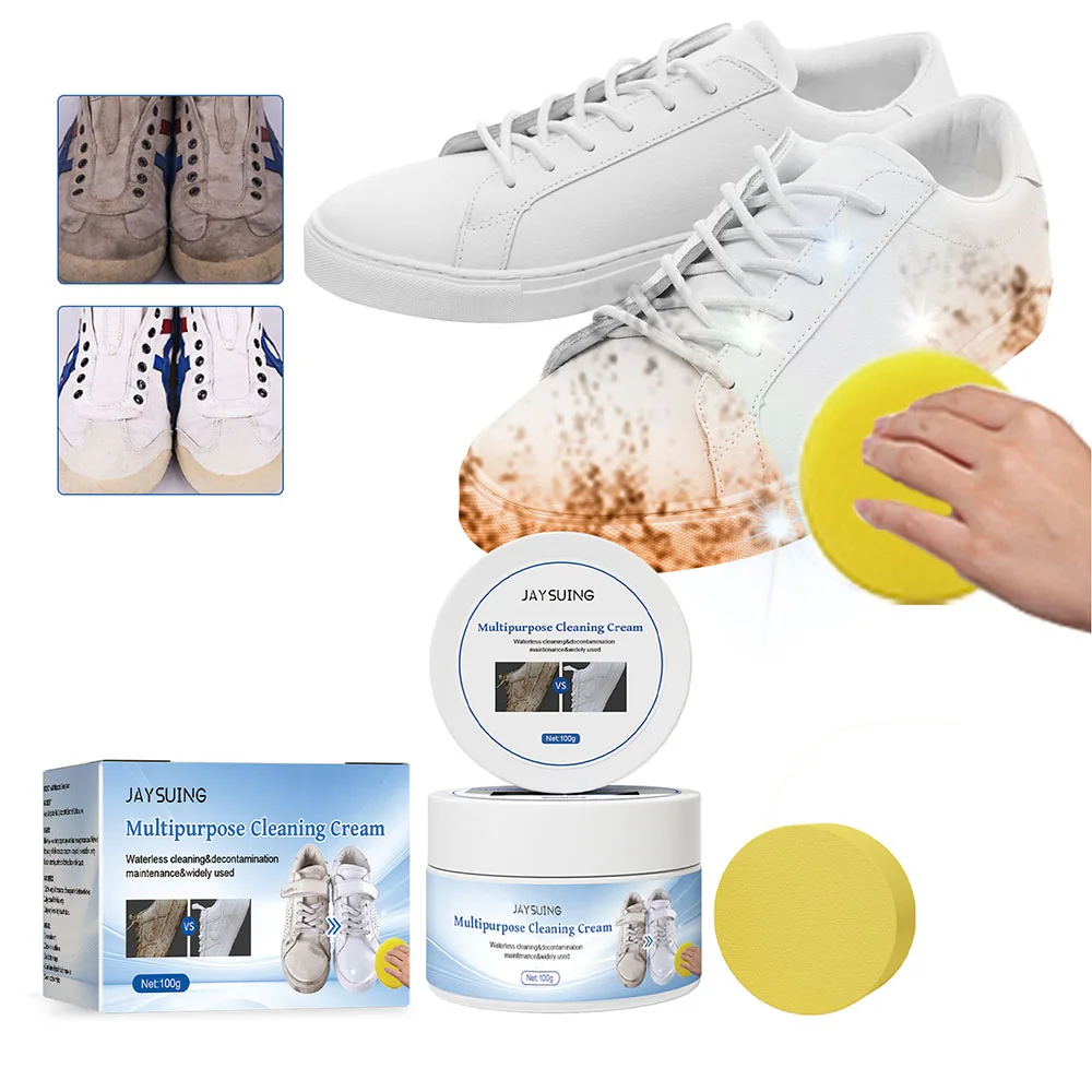 

Белый крем для удаления пятен на обуви, мощная портативная смазка для мытья обуви для очистки обуви