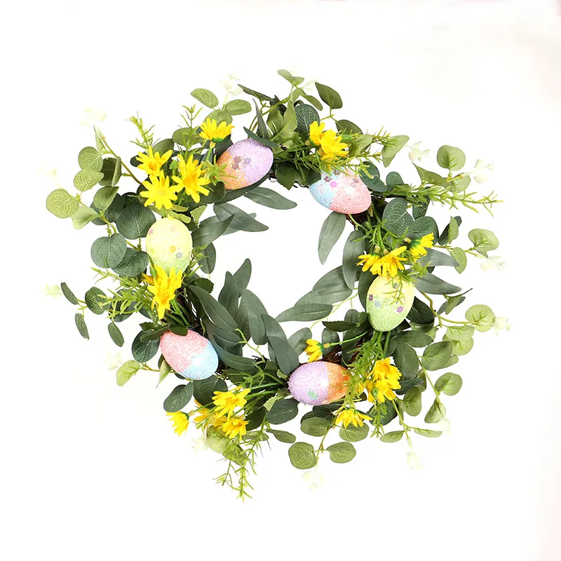 2023 Spring Easter Egg Wreath With Artificial Egg Wild Flowers And Green Leaves Front Door
2023 Spring Easter Egg Wreath With Artificial Egg Wild Flowers And Green Leaves Front Door