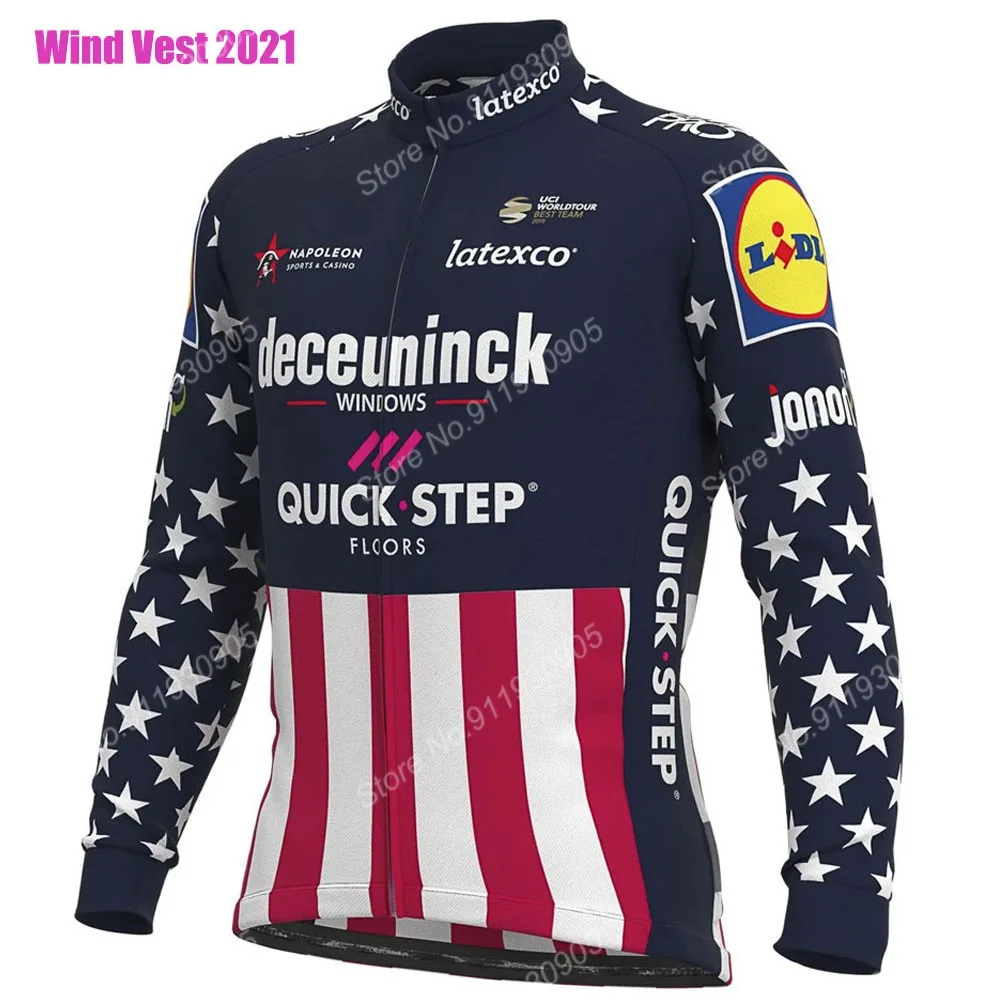 2021 Quick Step USA Wind Vest Cycling Jacket Windproof Road Cycling Jerseys Long Sleeve Coat Windvest MTB Maillot Cyclisme
2021 Quick Step USA Wind Vest Cycling Jacket Windproof Road Cycling Jerseys Long Sleeve Coat Windvest MTB Maillot Cyclisme