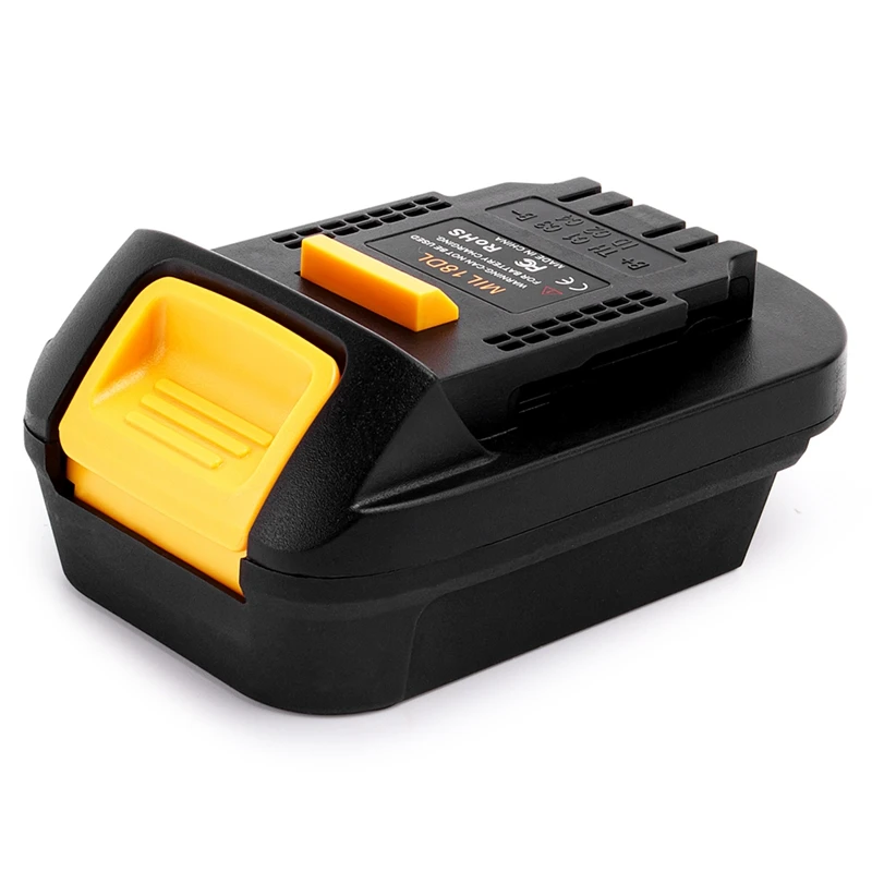MIL18DL Battery Converter Adapter for M18 Series Convert To 20V Battery Use for Dewalt 18/20 Volt Power Tool 
MIL18DL Battery Converter Adapter for M18 Series Convert To 20V Battery Use for Dewalt 18/20 Volt Power Tool