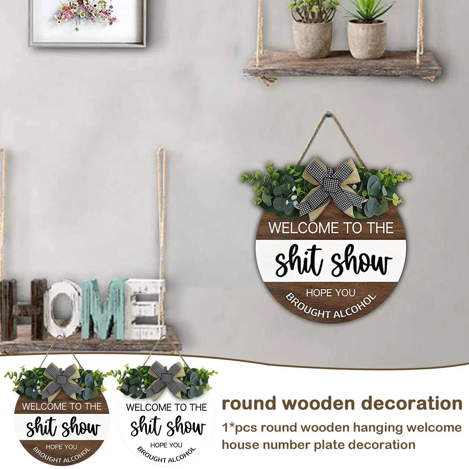 Home Wall Decor Accessories Wooden Welcome Sign For Outdoor Front Door Wooden Hanging Plate Decoration Ornament Garden Farm C4C1
Home Wall Decor Accessories Wooden Welcome Sign For Outdoor Front Door Wooden Hanging Plate Decoration Ornament Garden Farm C4C1