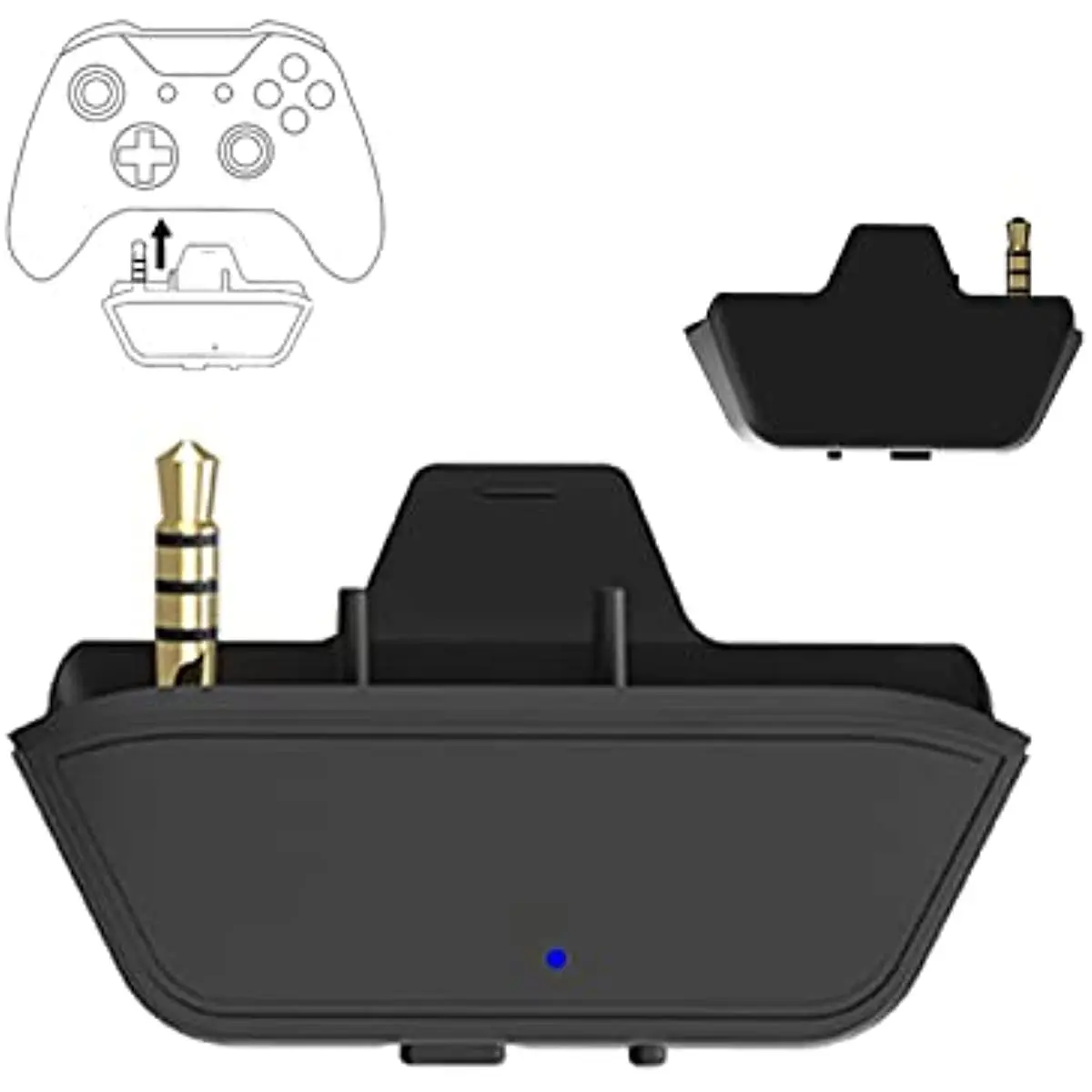 Stereo Headset Audio Adapter for Xbox One X/S Compatible with Wireless Headset Speakers Audio Mic Headphone Converter
Stereo Headset Audio Adapter for Xbox One X/S Compatible with Wireless Headset Speakers Audio Mic Headphone Converter