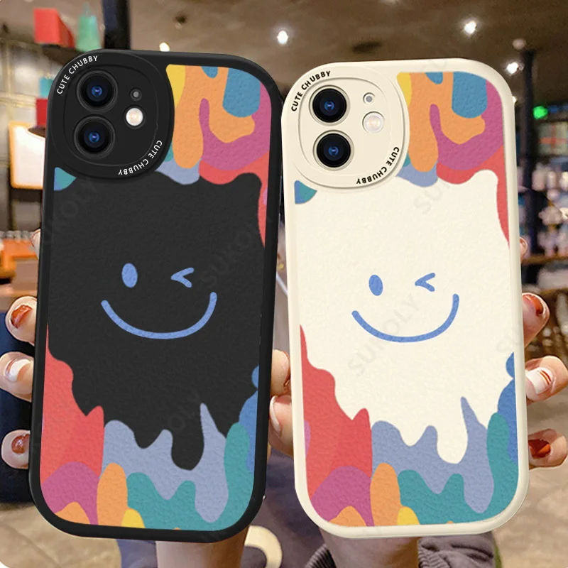 Rainbow Smile IPhone Case for IPhone 13 12 11 Pro Max X XS XR PU Leather Cover for IPhone 12 13 Mini 7 8 Plus SE2 Silicone Case
Rainbow Smile IPhone Case for IPhone 13 12 11 Pro Max X XS XR PU Leather Cover for IPhone 12 13 Mini 7 8 Plus SE2 Silicone Case