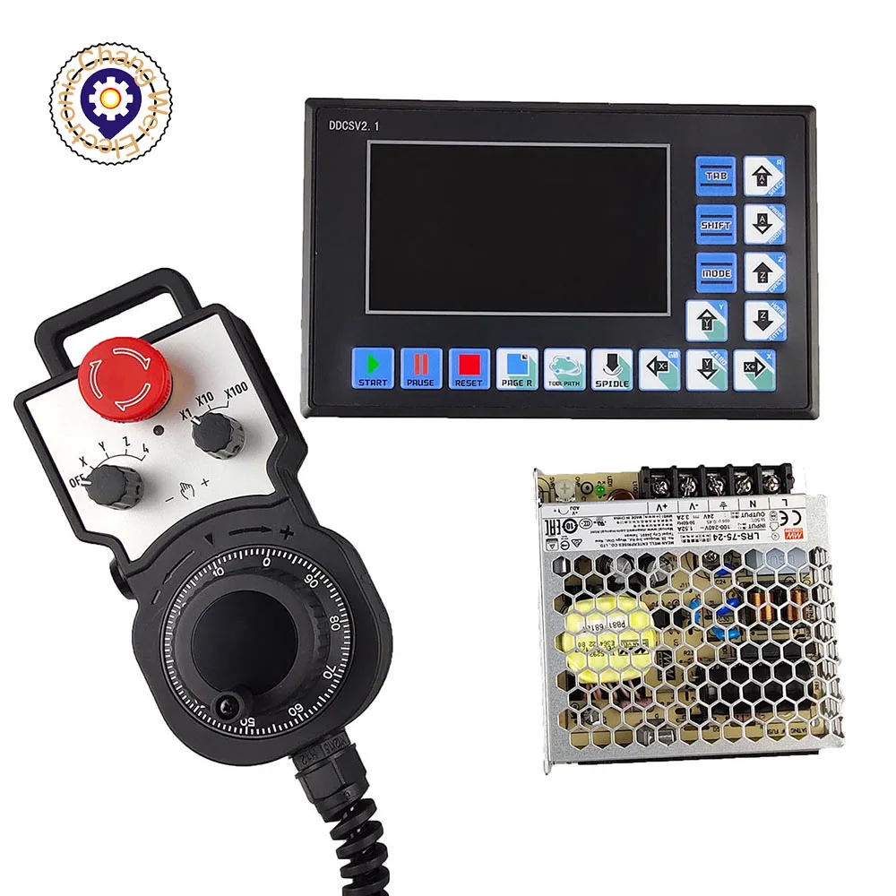 CNC DDCSV2.1,3-axis 4-axis motion controller cnc kit controller + handwheel +75W power supply support G code Support U disk read
CNC DDCSV2.1,3-axis 4-axis motion controller cnc kit controller + handwheel +75W power supply support G code Support U disk read