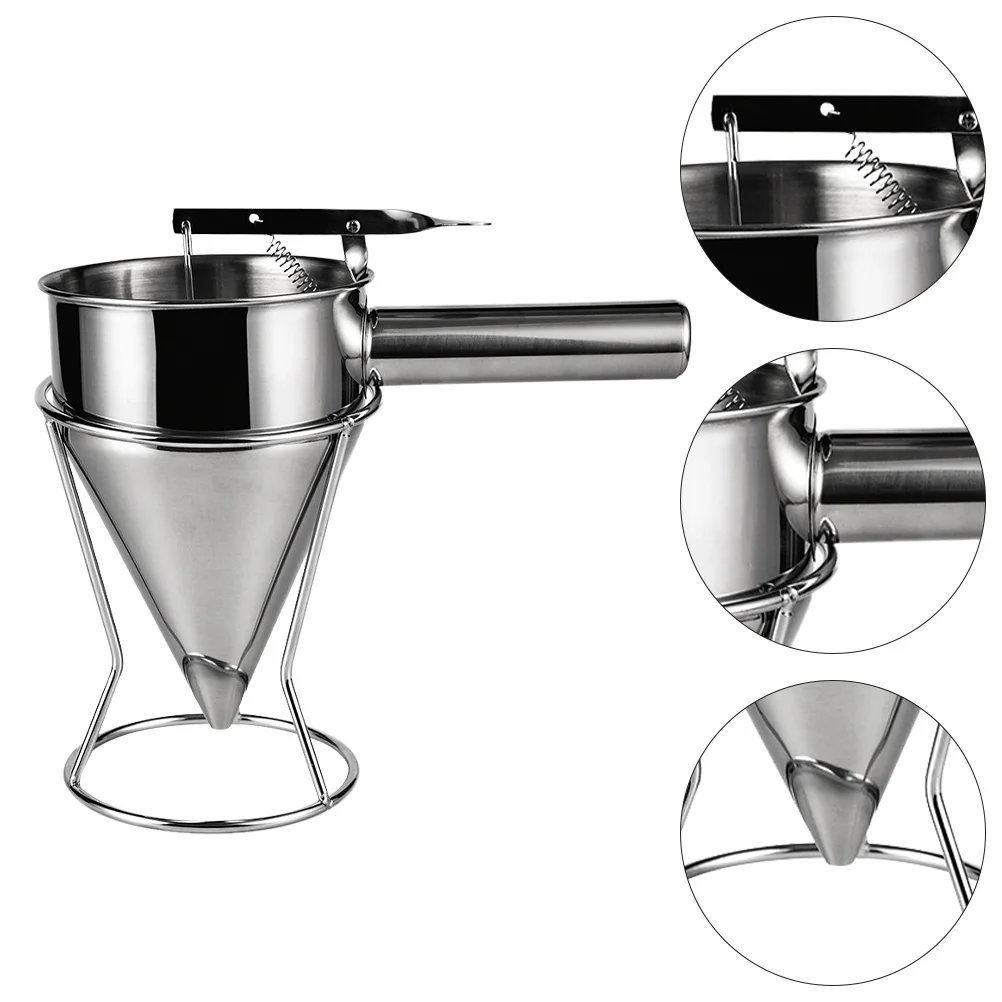 Funnel Dispenser Pancake Cake Pourer Baking Dropper Tools Waffle Maker Octopus Stainless Steel Metal Kitchen Desserts Piston
Funnel Dispenser Pancake Cake Pourer Baking Dropper Tools Waffle Maker Octopus Stainless Steel Metal Kitchen Desserts Piston
