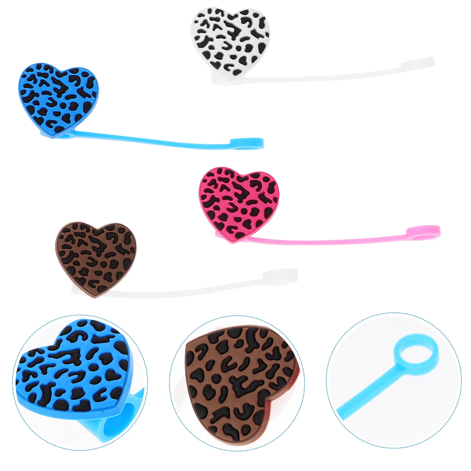 4 Pcs Straw Topper Hat Silicone Tip Covers Reusable Tips Toppers Silica Gel Drinking Decor
4 Pcs Straw Topper Hat Silicone Tip Covers Reusable Tips Toppers Silica Gel Drinking Decor