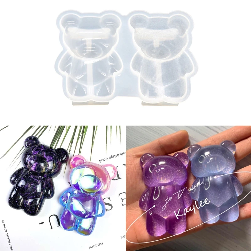 3D Small Bear Keychain Epoxy Resin Mold Handmade Hanging Pendant Silicone Mould DIY Crafts Jewelry Necklace Earring Tool
3D Small Bear Keychain Epoxy Resin Mold Handmade Hanging Pendant Silicone Mould DIY Crafts Jewelry Necklace Earring Tool