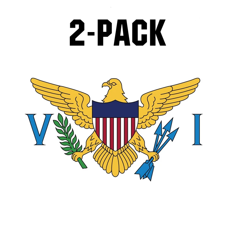 22244# 2-PACK Virgin Islands US Flag Vinyl Decal Bumper Sticker Car Truck Laptop Window Car Sticker Vinyl Decal
22244# 2-PACK Virgin Islands US Flag Vinyl Decal Bumper Sticker Car Truck Laptop Window Car Sticker Vinyl Decal