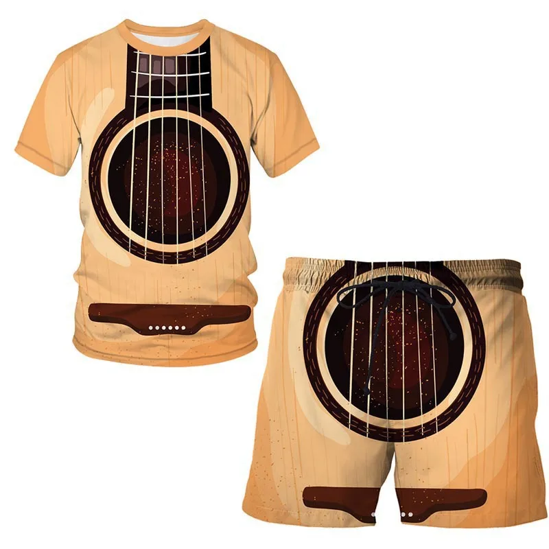 Men's T-shirt Shorts Outfits Sets Classic Music Instruments Hip Hop Funko Pop Casual Tracksuit Jazz T-shirt 3D Print Bass Guitar
Men's T-shirt Shorts Outfits Sets Classic Music Instruments Hip Hop Funko Pop Casual Tracksuit Jazz T-shirt 3D Print Bass Guitar