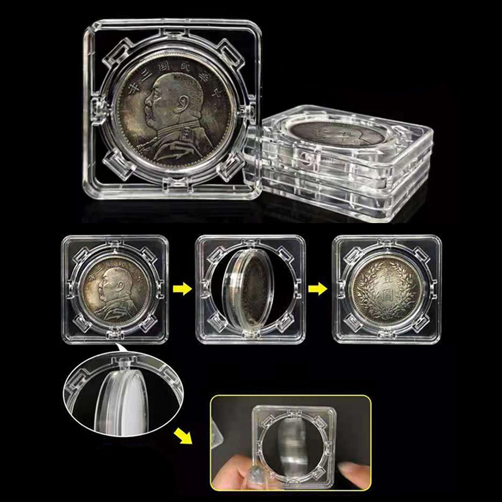 Box Souvenir Coin Collection Challenge Coin Holder Medal Coin Rotary Collectable For Storage 40mm Case 5pcs Stand Display
Box Souvenir Coin Collection Challenge Coin Holder Medal Coin Rotary Collectable For Storage 40mm Case 5pcs Stand Display