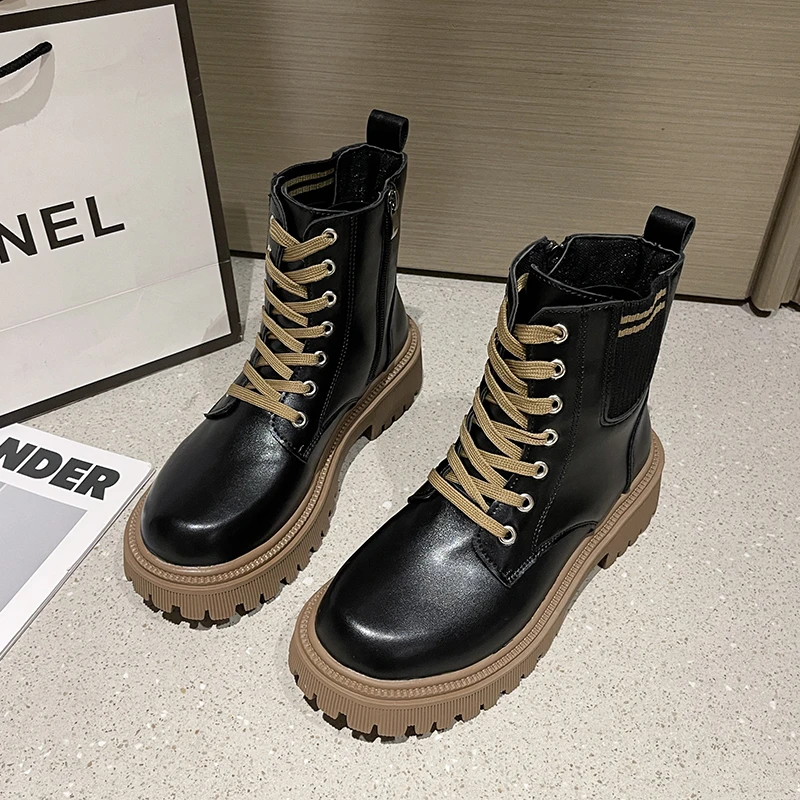 Новинка 2023, Высококачественная женская обувь, плюшевые женские Ботинки Martin, мягкие кожаные универсальные высокие ботинки, модная Нескользящая Уличная обувь 
Новинка 2023, Высококачественная женская обувь, плюшевые женские Ботинки Martin, мягкие кожаные универсальные высокие ботинки, модная Нескользящая Уличная обувь