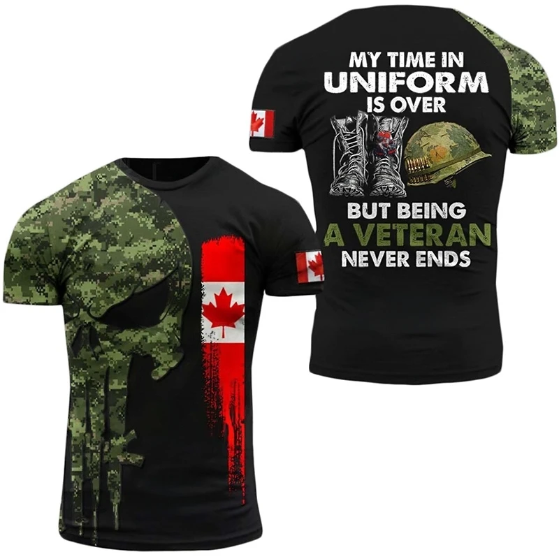 Canada Camouflage T Shirt Men ARMY VETERAN Combat Tops 3D Military Camo Print Canadian Soldiers T-shirt Beige Field Short Sleeve
Canada Camouflage T Shirt Men ARMY VETERAN Combat Tops 3D Military Camo Print Canadian Soldiers T-shirt Beige Field Short Sleeve