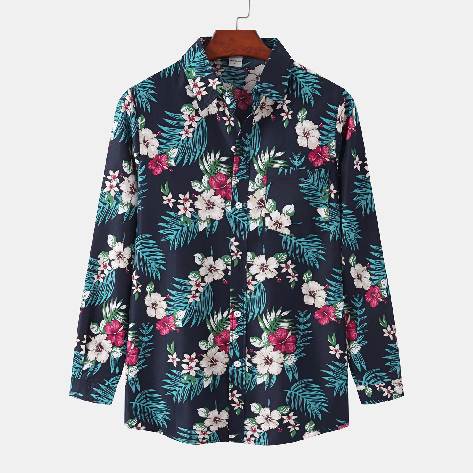 Casual Print Sleeve Floral Turn-Down Men's Button Shirt Long Collar Tops Men Shirts Men S White Shirt
Casual Print Sleeve Floral Turn-Down Men's Button Shirt Long Collar Tops Men Shirts Men S White Shirt