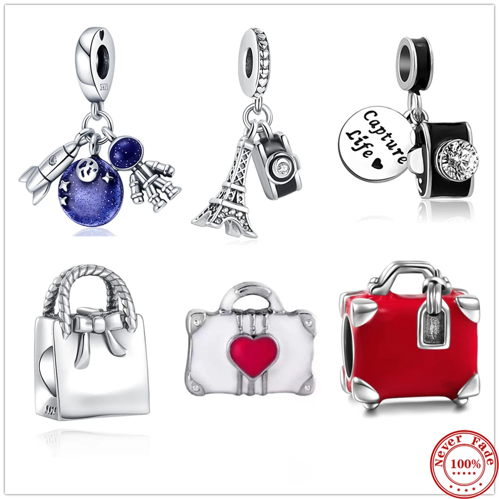 New 925 Sterling Silver original Fit original Pandora bracelet silver 925 Pandora DIY women jewelry travel camera charm bead
New 925 Sterling Silver original Fit original Pandora bracelet silver 925 Pandora DIY women jewelry travel camera charm bead